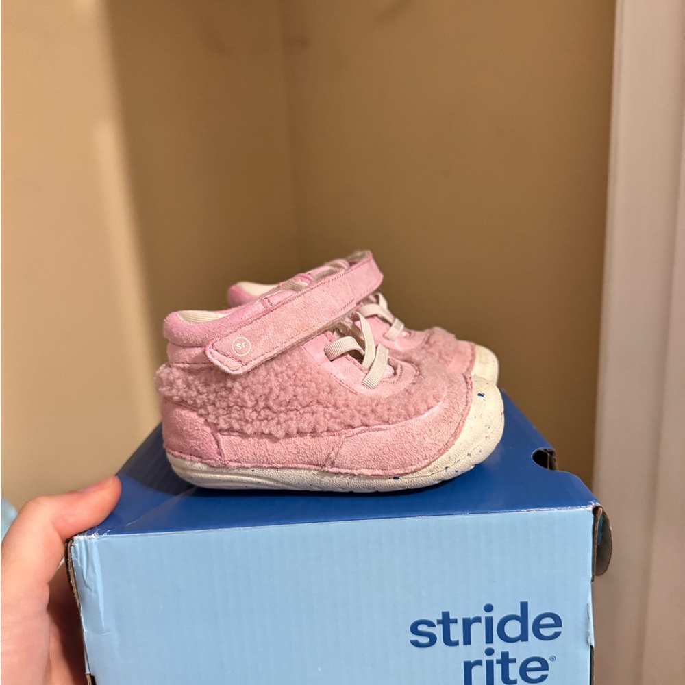 Stride Rite Pink and White Cedar Boot